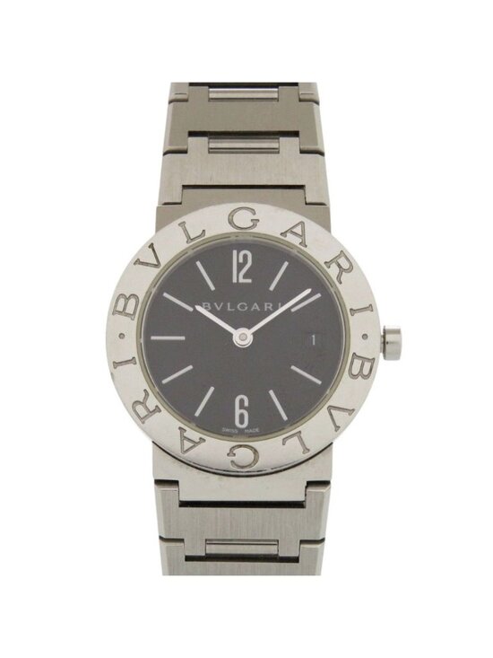 Bvlgari SS Black Quartz Watch Dial main image 4
